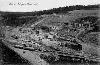 Bau der Talsperre 1912